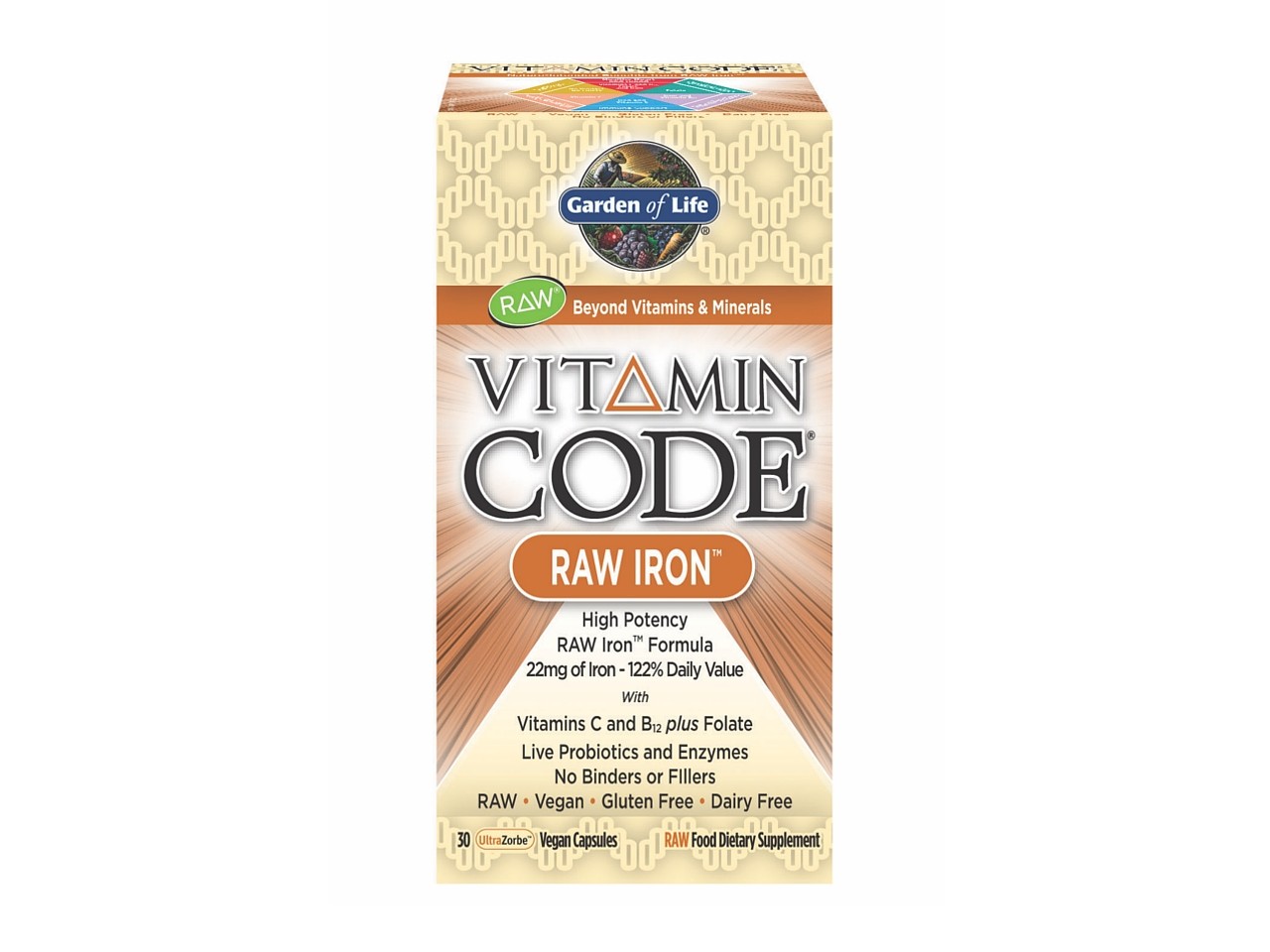 Garden Of Life Vitamin Code Raw Iron Eisen Spurenelemente