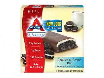 Atkins Advantage Meal Bar 5 Riegel - Cookies n’ Crème