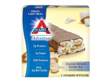 Atkins Advantage Snack Bar 5 Riegel - Coconut Almond Delight 