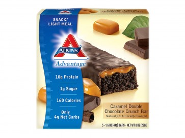 Atkins Advantage Snack Bar 5 Riegel - Caramel Double Chocolate 