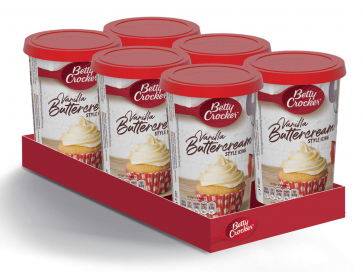 Betty Crocker Vanilla Butter Cream Icing (6 x 400g)