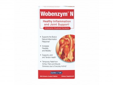 Garden of Life Wobenzym N Systemic Enzymes 800 Tablets