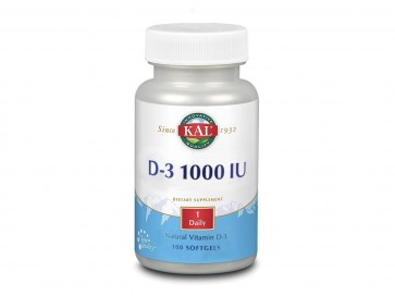 KAL D-3  1000 IU 100 Softgels