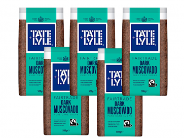 Tate & Lyle Fairtrade Dark Muscovado 5 x 500g