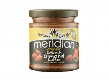 Meridian Foods Organic Smooth Almond Butter with Salt 170g
