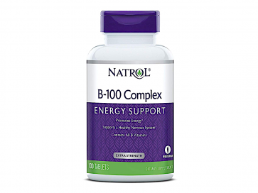 Natrol B-100 Complex volles Spektrum B Vitamine