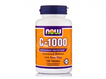 NOW Foods C-1000 Time Released with Rose Hips