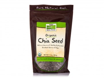 NOW Foods Organic Chia Seeds Vegan Omega-3