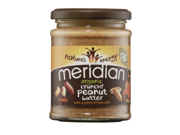 Meridian Foods Organic Crunchy Peanut Butter with salt 280g