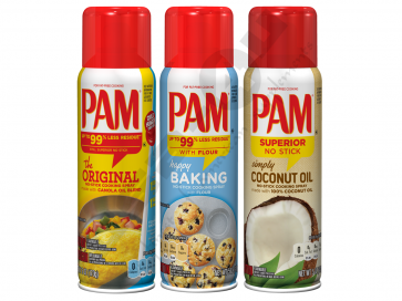 PAM Original Spray (3-Pack) PAM Original, PAM Baking, PAM Coconut Oil (EXP ab 01/23)