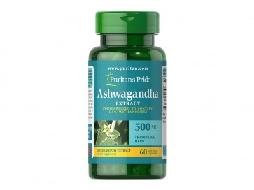 Puritan's Pride Ashwagandha Standardized Extract 500 mg