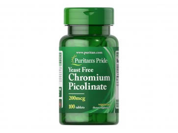 Puritan's Pride Chromium Picolinate 200 mcg Yeast Free