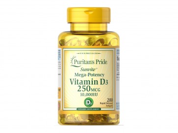 Puritan's Pride Vitamin D3 250 mcg (10,000 IU)