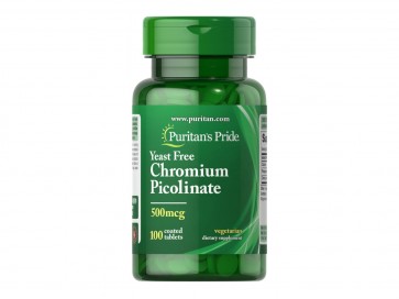 Puritan's Pride Chromium Picolinate 500 mcg Yeast Free
