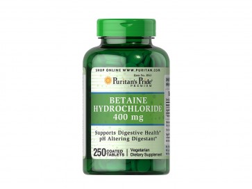 Puritan's Pride Betaine Hydrochloride 400 mg
