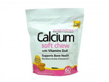 Puritan's Pride Calcium Soft Chew mit Vitamin D&K Caramel