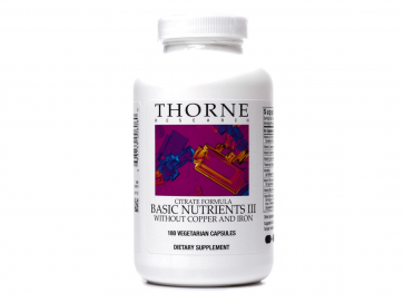 Thorne Research Basic Nutrients III without Copper and Iron