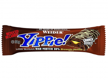 Weider YIPPIE! Riegel Brownie-Vanille 12 x 70g  (MHD 06/19) 