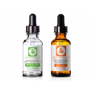 OZ Naturals Vitamin C Serum and Hyaluronic Acid Skin Serum Duo Set