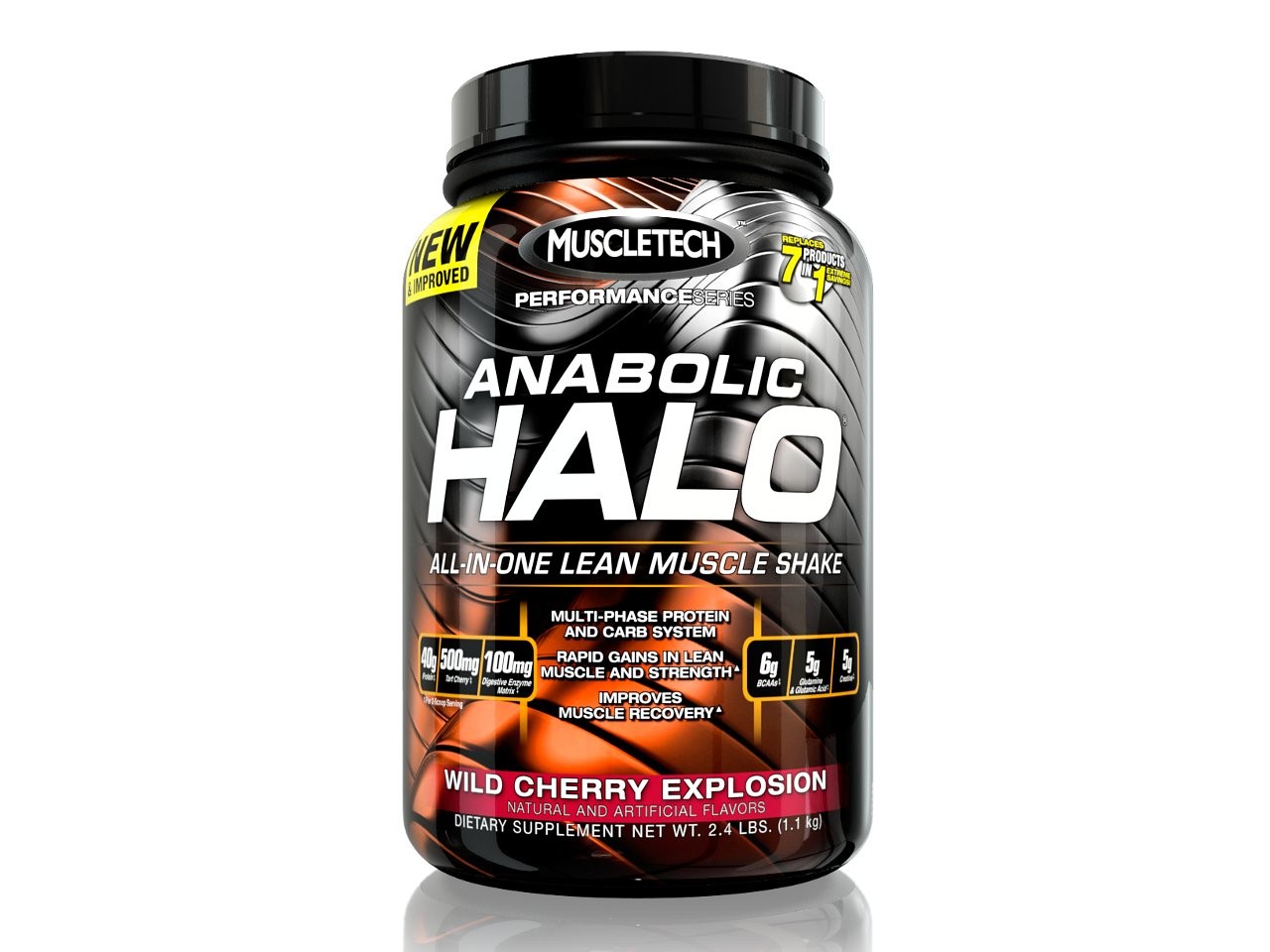 Muscletech Anabolic Halo Multi-Phase Carb System. 