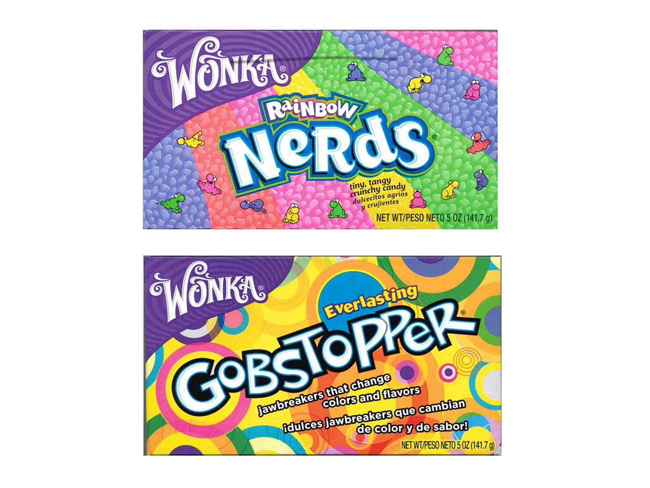 Bonbons Wonka rainbow nerds