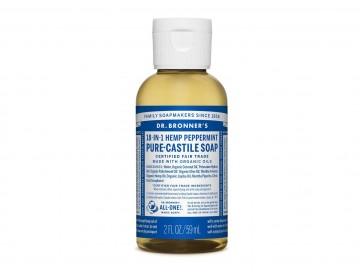 Dr. Bronner's Pure Castile Liquid Soap Peppermint 2 fl oz