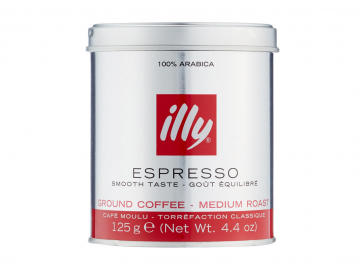Illy Espresso Ground Coffee Medium Roast 4.4 oz