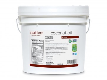 Nutiva Organic Virgin Coconut Oil Fairtrade 1 Gal