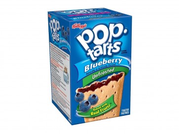 Kelloggs Pop Tarts Blueberry unfrosted 8 Toasties