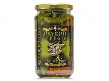 Psycho Juice® PSYCHO PICKLES - Ghost Pepper Gherkins 450g