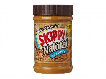 Skippy Natural Creamy Peanut Butter Spread 15 oz