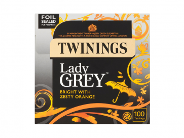 Twinings Lady Grey Tea Zesty Orange 100 Bags